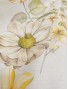 Tela loneta de algodón flores vainilla