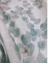 Tela loneta de algodón hojas aguamarina