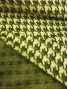 Tela de Punto jersey pata de gallo verde