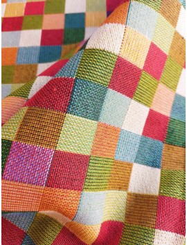 Tela de tapiz gobelino cuadros de colores