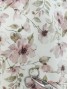 Tela antimanchas  con flores rosa palo