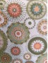 Tela Loneta con estampado de mandalas de colores
