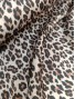 Tela Satén flores animal print leopardo