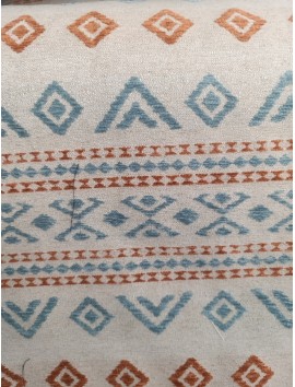 Chenilla Jacquard étnica fondo crudo 280