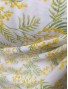 Tela Loneta con estampado de mimosas