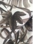 Tela Loneta con estampado de hojas sombra
