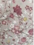 Tela Loneta con estampado flores granates