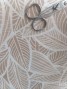 Mantel teflonado anti manchas hojas beige