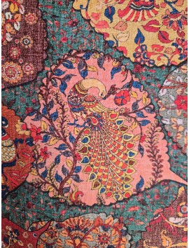 Tela Loneta con estampado persa