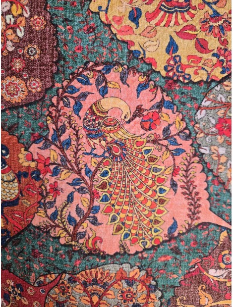 Tela Loneta con estampado persa