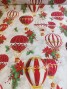 Tela de Loneta de Navidad con globos,  en 280cm