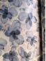 Tela Loneta con estampado de flores azules