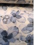 Tela Loneta con estampado de flores azules