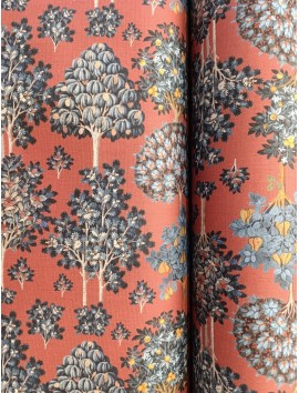 Loneta de algodón árboles frutales