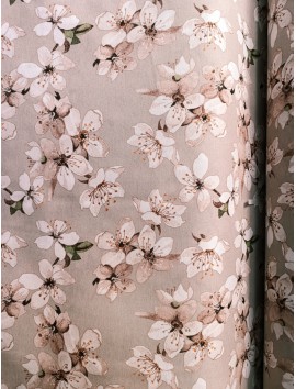 Loneta estampada flore de almendro