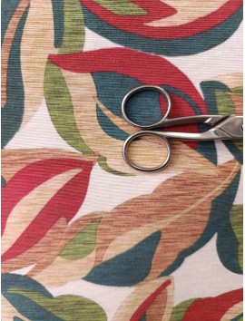 Loneta estampado hojas de colores