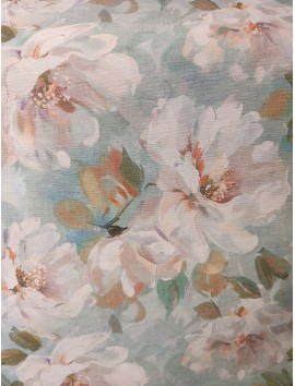 Loneta estampado floral oleo