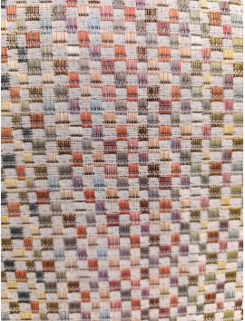 Tela Gobelino cuadraditos pixel de colores