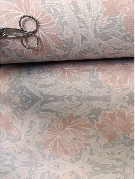 Loneta estampado flores pastel