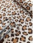 Tela de algodón estampado animal print leopardo