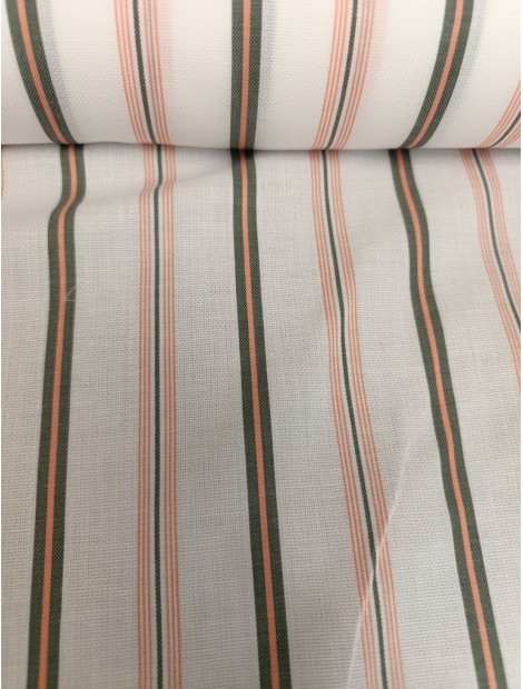 Tela de algodón estampado rayas