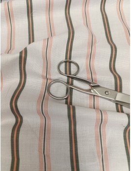 Tela de algodón estampado rayas