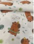 Tela de algodón estampado capibaras