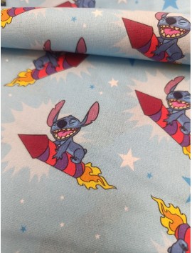 Tela de algodón estampado Stitch