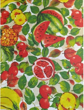 Mantel resinado granadas, sandia, piñas y cerezas