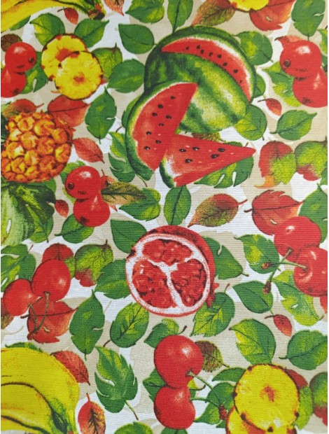 Mantel resinado granadas, sandia, piñas y cerezas