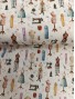 Tela de algodón estampado Maniquíes y máquinas de coser