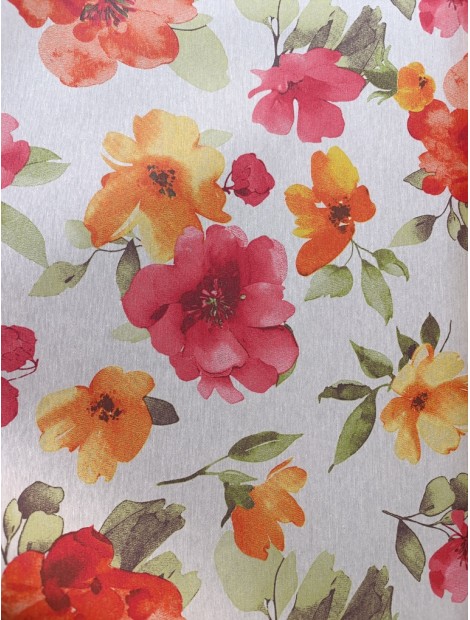 Mantel resinado , teflón ,amapolas