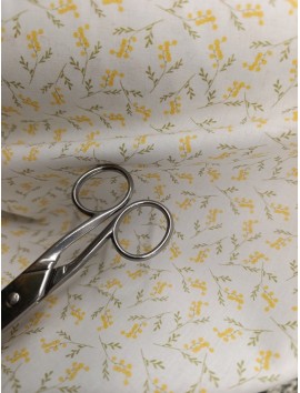 Tela de algodón estampado de mimosas en 280