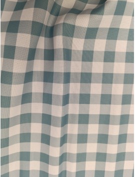 Tela para Mantel cuadro vichy menta, anti manchas