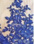 Tul Bordado flores azules