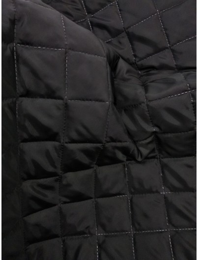 Tela acolchada impermeable negra – Fabric Mumu