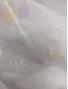 Batista blanca de algodón perforada flores colorb7