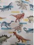 Algodón  Dinoraurios T-rex , triceratops...