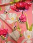Tela Stretch bielástico tulipanes y rosales