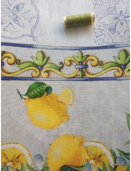 Tela para Mantel limones